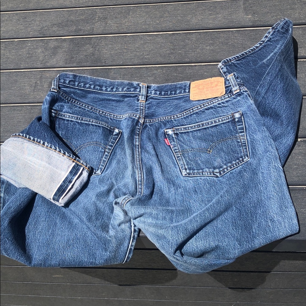 Levi’s Vintage USA selvedge E, used jeans 555button